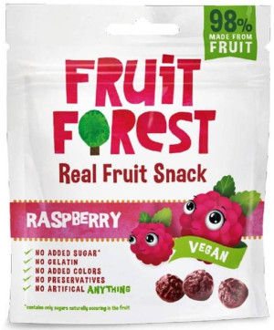 Żelki owocowe z malinami Bez Cukru i żelatyny Owocożelki 30 g - Fruit Fores
