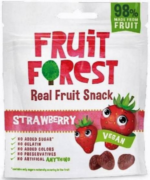 Żelki owocowe z truskawkami Bez Cukru i żelatyny Owocożelki 30 g - Fruit Fo