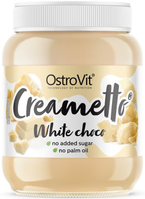 Krem biała czekolada Bez Cukru - White Choco Creametto 350 g - Ostrovit