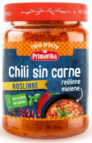 Chili Sin Carne - Naturalne danie roślinne, wegańskie 300 g - Primavika