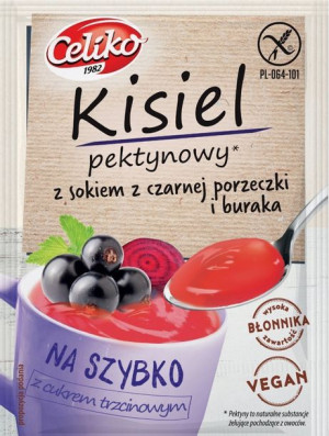 Kisiel pektynowy Na Szybko, z sokiem z Czarnej Porzeczki i Buraka 20 g - Ce