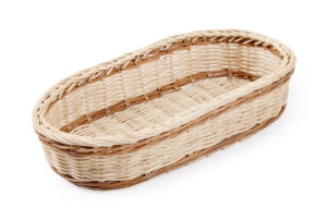 Koszyk Rattanowy Na Sztućce I Drobiazgi 27x12x6 Cm