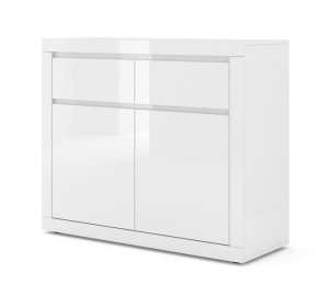 Komoda 105 cm BELLO BIANCO I biały mat / połysk