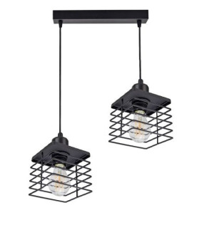 Lampa Sufitowa Wisząca Quatro Ii Black 0481