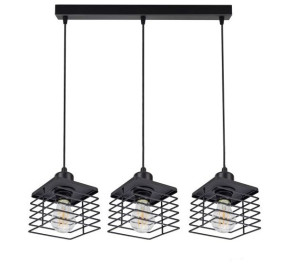 Lampa Sufitowa Wisząca Quatri Iii Black 0486