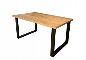 Stół w stylu LOFT - LITY DĄB 160/90 cm klejonka