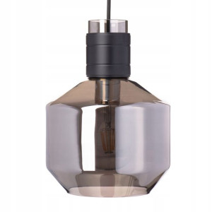 Lampa wisząca szklana grafitowa lustrzana WSW009