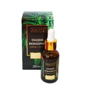 Olejek Konopny 30ml - Editt Pielęgnacja Ciała Włosów - Polska