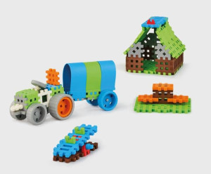 Marioinex Klocki waffle mini Rolnik zestaw średni