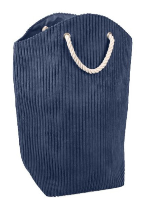 Niebieski Kosz Na Pranie Z Uchwytami 28x25x52/60cm