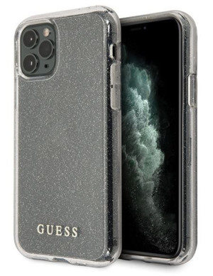 Guess Glitter | Etui do iPhone 11 Pro Max - SILVER