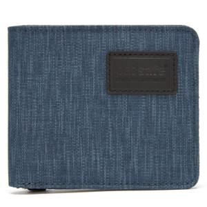 Podwójny portfel antykradzieżowy RFIDsafe TEC Pacsafe - granatowy jeans