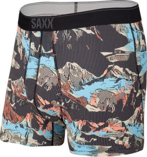Bokserki męskie sportowe z rozporkiem SAXX QUEST Boxer Brief - Góry L