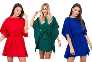 Modna Luźna Sukienka Wiosna Lato Oversize