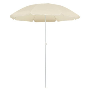 Lumarko Parasol ogrodowy na stalowym słupku, piaskowy, 180 cm