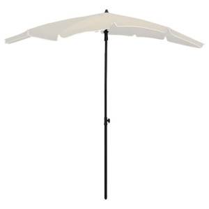 Lumarko Parasol ogrodowy na słupku, 200x130 cm, piaskowy