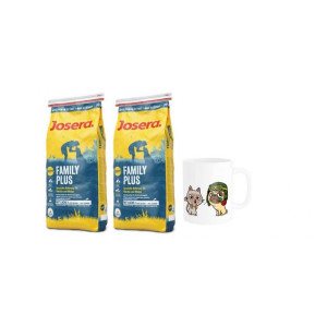 Pakiet Josera Family Plus 2x15 kg + Kubek z Twoim Pupilem GRATIS
