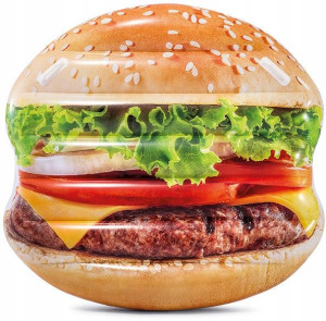 Dmuchany Materac Hamburger Do Pływania Intex