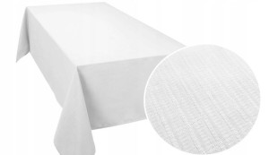 Obrus Plamoodporny Cotton 140x220 Gruby Biały