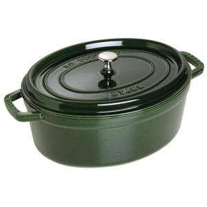 Staub Garnek żeliwny owalny 5.5 ltr, zielony