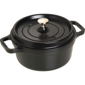 Staub Garnek żeliwny okrągły 2.6 ltr, czarny