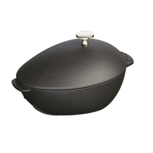 Staub Garnek żeliwny owalny małż 2 ltr, czarny