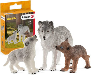 Schleich 42472 Wilczyca z małymi Wilkami