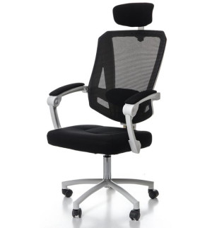 Fotel biurowy ergo NORDHOLD - 8606 - czarno-biały
