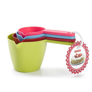 Zestaw 4 miarek kuchennych 60 - 80 - 125 - 250 ml