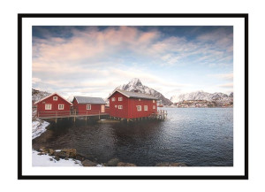 OBRAZ PLAKAT W RAMIE 53x73 cm Norwegia P2277