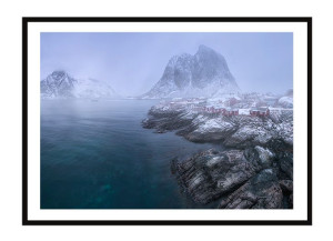OBRAZ PLAKAT W RAMIE 53x73 cm Norwegia P2280