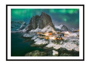 OBRAZ PLAKAT W RAMIE 53x73 cm Norwegia P2281