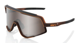Okulary 100% GLENDALE Matte Translucent Brown Fade - HiPER Silver Mirror Le