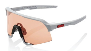 Okulary 100% S3 Soft Tact Stone Grey - HiPER Coral Lens (Szkła Koralowe LT
