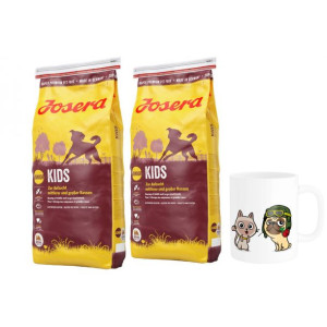 Pakiet Josera Kids Junior Średnie i Duże Rasy 2x15 kg + Kubek z Twoim Pupil