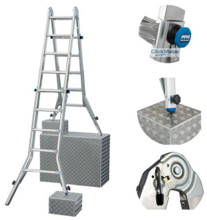 Krause STABILO przegubowa drabina teleskopowa 4x5 133984