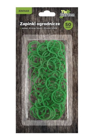 ZAPINKI OGRODNICZE 4x3cm x25szt. + 3x3cm x25szt.