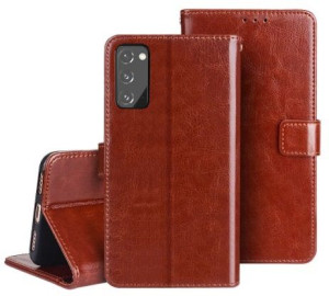 Etui Portfel Skóra do SAMSUNG GALAXY S20 FE +Szkło