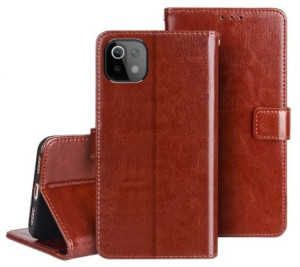 Etui Skóra do XIAOMI Mi 11 lite 4G / 5G +Szkło