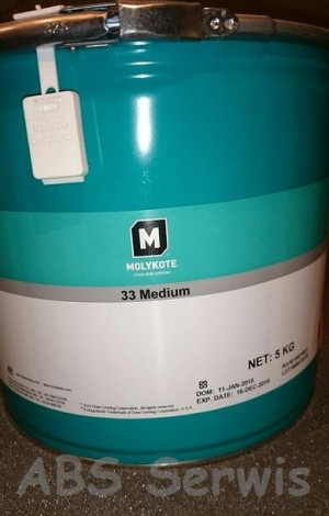 Molykote 33 medium 5kg smar silikonowy
