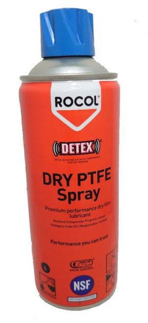 Spray teflonowy z atestem spożywczym DRY PTFE Rocol 400ml