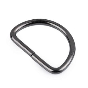 Półkole Metalowe 25 Mm - Czarny Nikiel 3 Mm