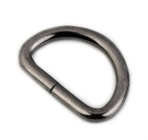 Półkole Metalowe 25 Mm - Czarny Nikiel 4 Mm