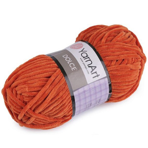 Włóczka Chenille Dolce 100g - Ruda