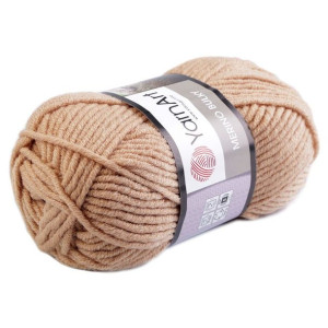 Włóczka Merino Bulky 100g - Beżowa