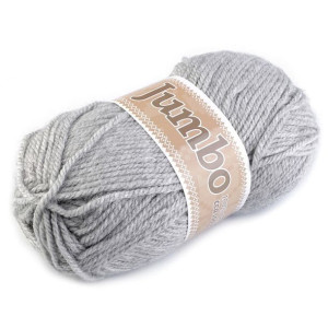 Włóczka Jumbo 100g - Jasna Szara
