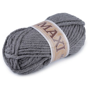Włóczka Jumbo Maxi 100g - Szara