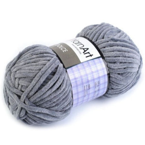 Włóczka Chenille Dolce 100g - Szara