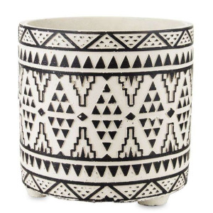 Osłonka na kwiaty ceramiczna biała H: 20 cm