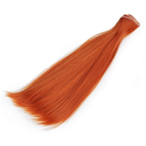 Włosy Dla Lalek Proste Rude 20 Cm